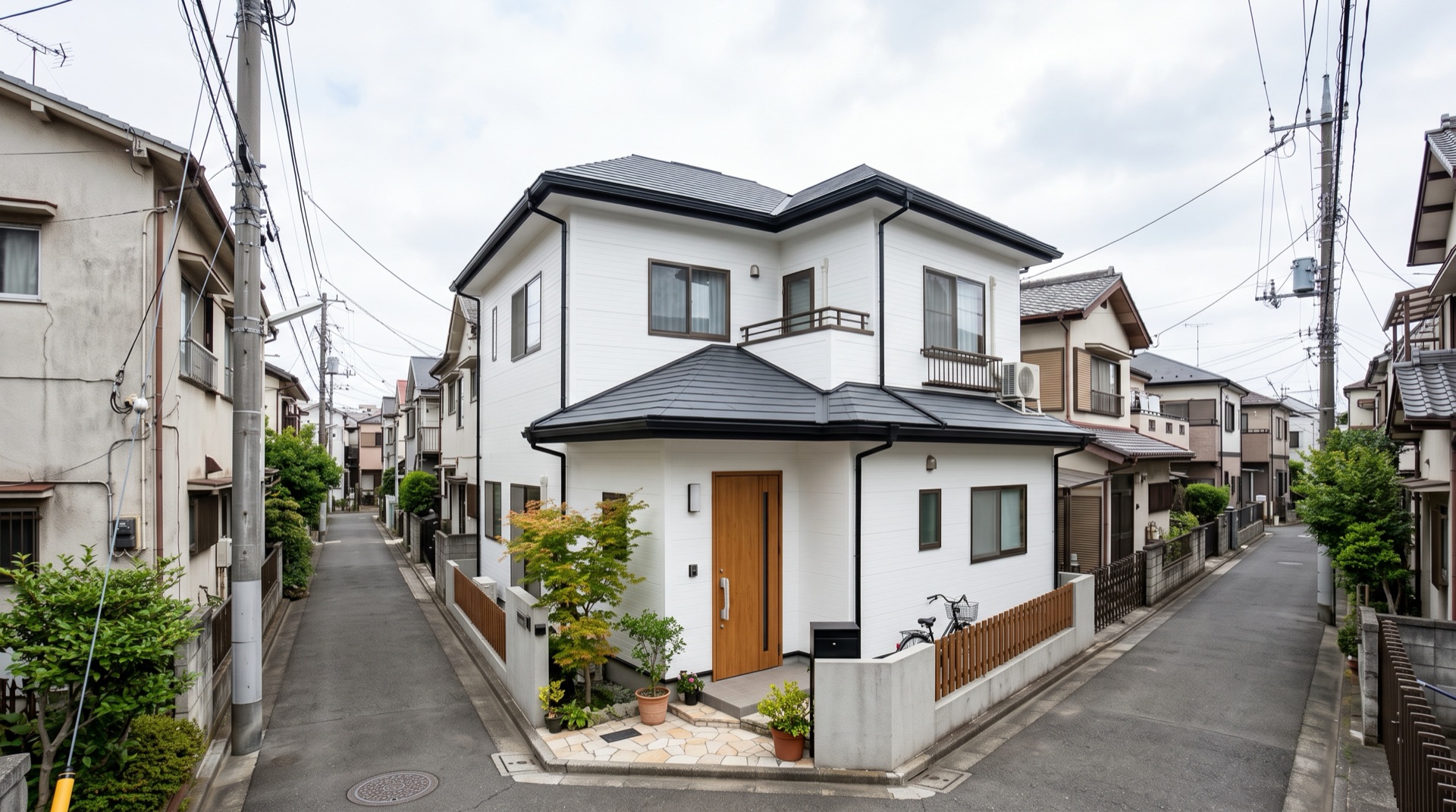 塗り替えを終えた住宅